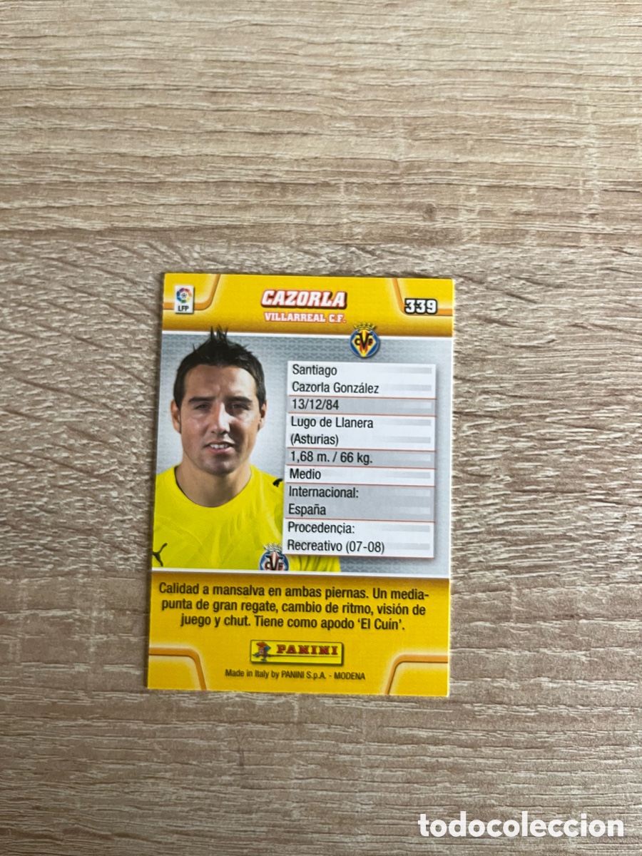 Cromos de f&uacute;tbol: 339 CAZORLA MEGACRACKS MGK 2010 2011 10 11 VILLARREAL