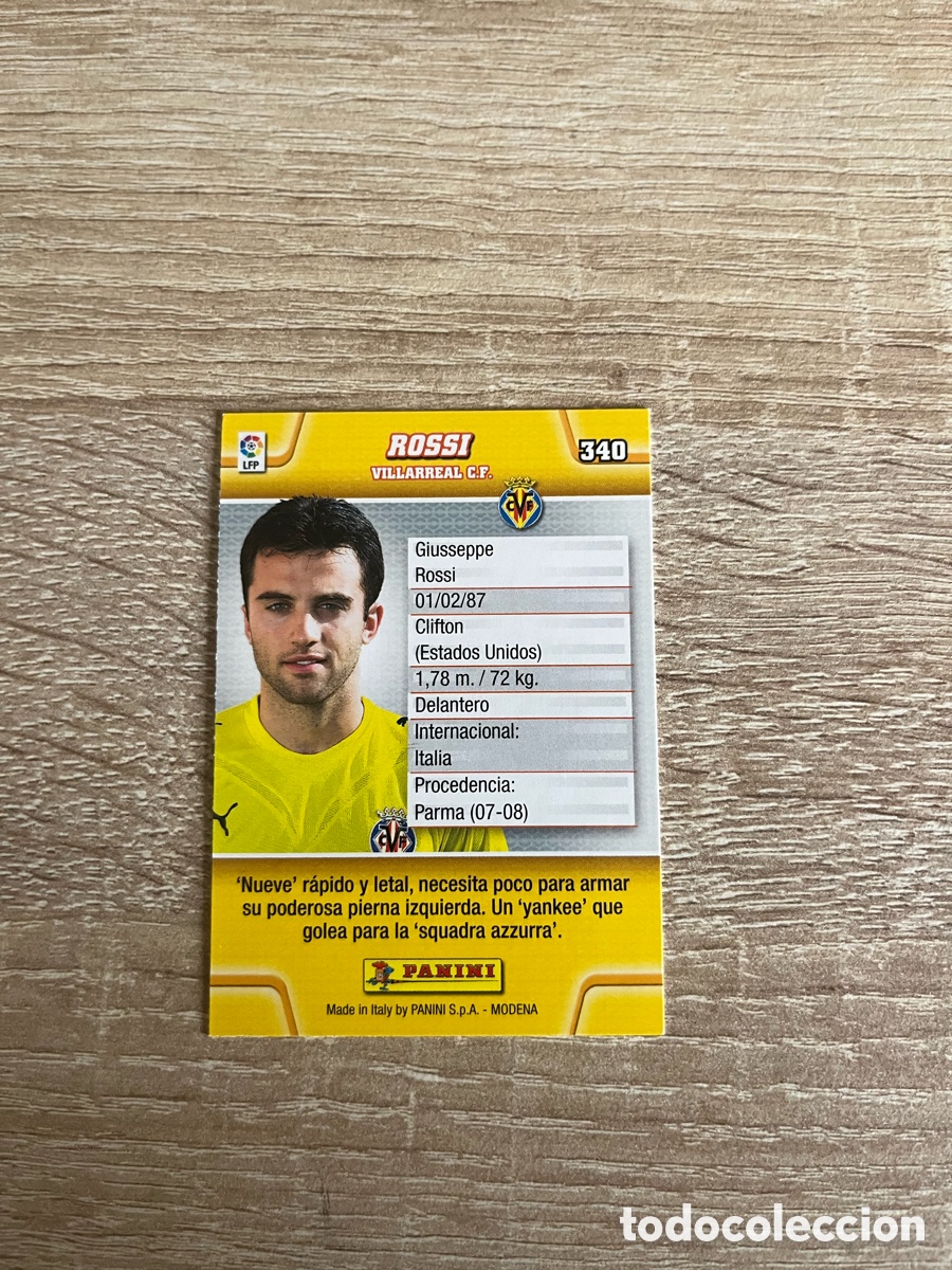 Cromos de f&uacute;tbol: 340 ROSSI MEGACRACKS MGK 2010 2011 10 11 VILLARREAL