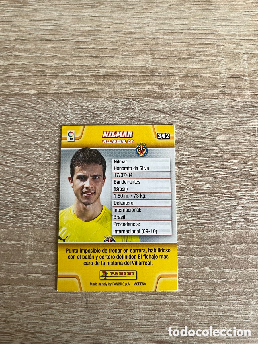 Cromos de f&uacute;tbol: 342 NILMAR MEGACRACKS MGK 2010 2011 10 11 VILLARREAL