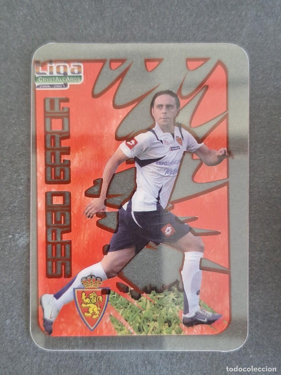 Fu&szlig;ball-Sticker: L1 SERGIO GARCIA REAL ZARAGOZA 196 MUNDICROMO CRYSTALCARDS LIGA 2006 2007 06 07