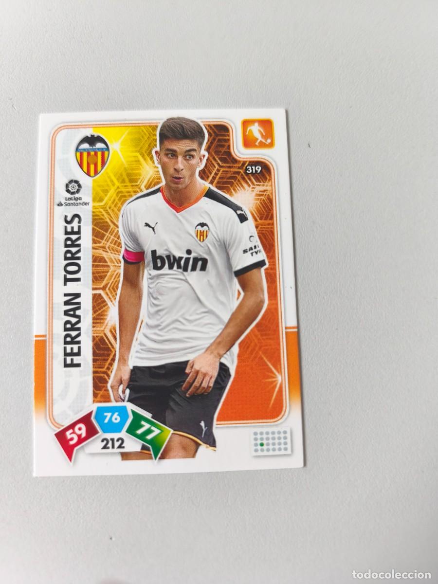 Cromos de f&uacute;tbol: ADRENALYN XL 2019 2020 19 20 VALENCIA FERRAN TORRES 319 CJA1