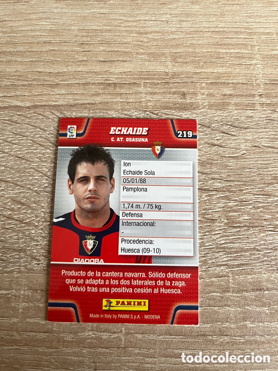 Cromos de f&uacute;tbol: 219 ECHAIDE MEGACRACKS MGK 2010 2011 10 11 OSASUNA