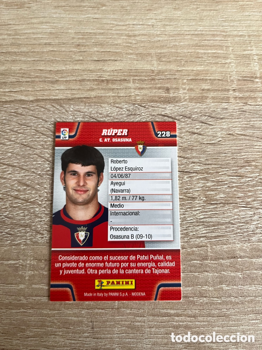 Figurine di Calcio: 228 RUPER MEGACRACKS MGK 2010 2011 10 11 OSASUNA