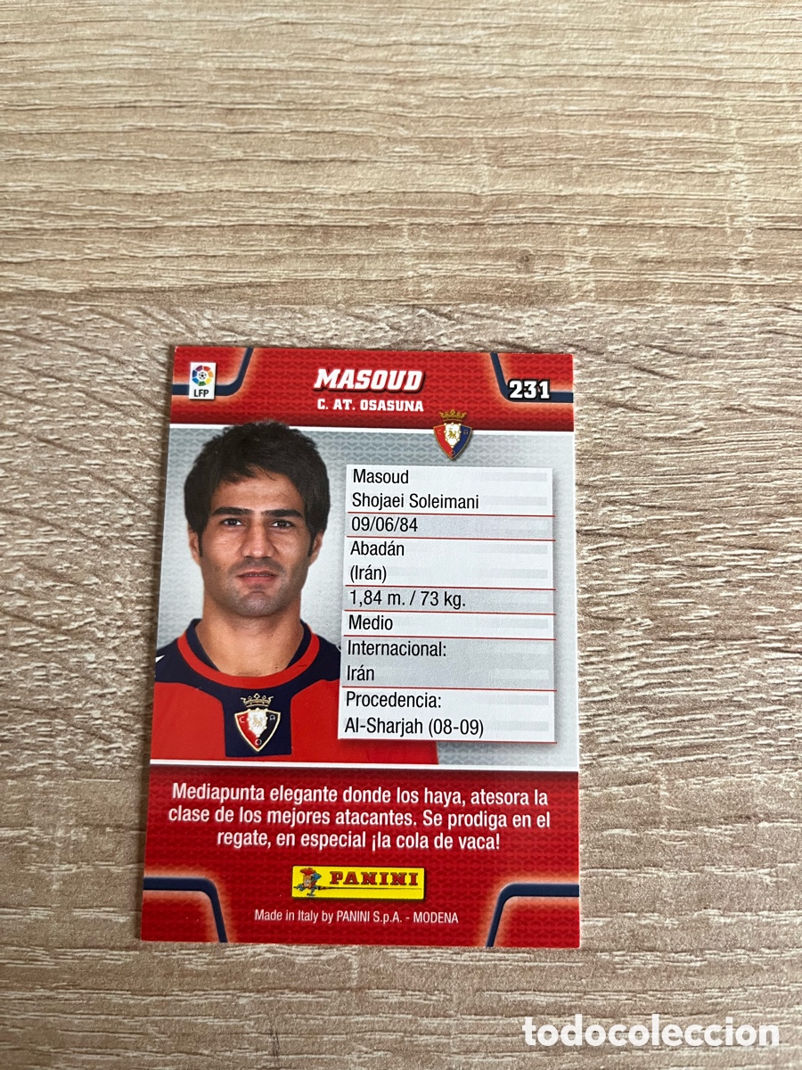 Cromos de f&uacute;tbol: 231 MASOUD MEGACRACKS MGK 2010 2011 10 11 OSASUNA
