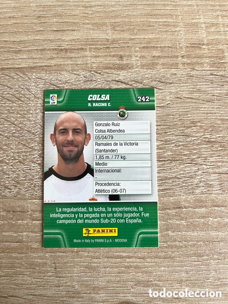 Cromos de f&uacute;tbol: 242 COLSA MEGACRACKS MGK 2010 2011 10 11 RACING DE SANTANDER