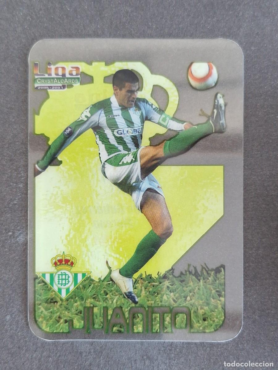 Cromos de f&uacute;tbol: L1 JUANITO REAL BETIS BALOMPIE 242 MUNDICROMO CRYSTALCARDS LIGA 2006 2007 06 07