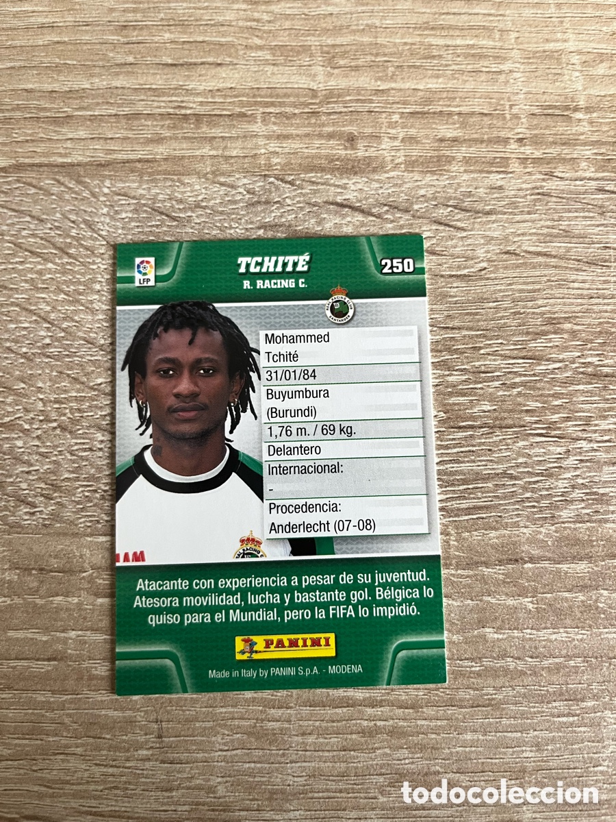 Cromos de f&uacute;tbol: 250 TCHIT&Eacute; MEGACRACKS MGK 2010 2011 10 11 RACING DE SANTANDER