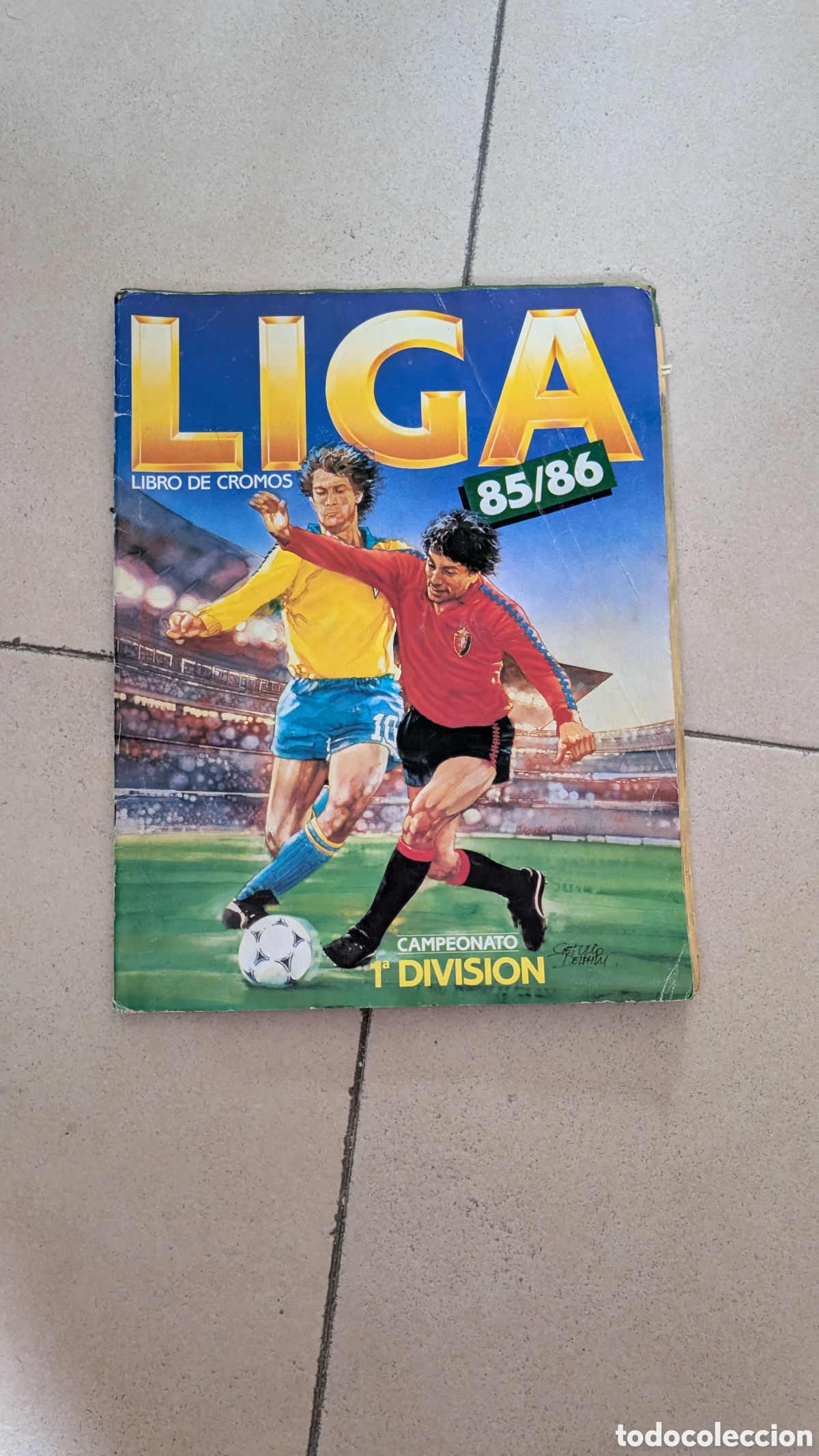 Cromos de f&uacute;tbol: ALBUM VACIO LIGA ESTE 1985/86 85 86 VACIO SE LE HAN DESPEGADO LOS CROMOS