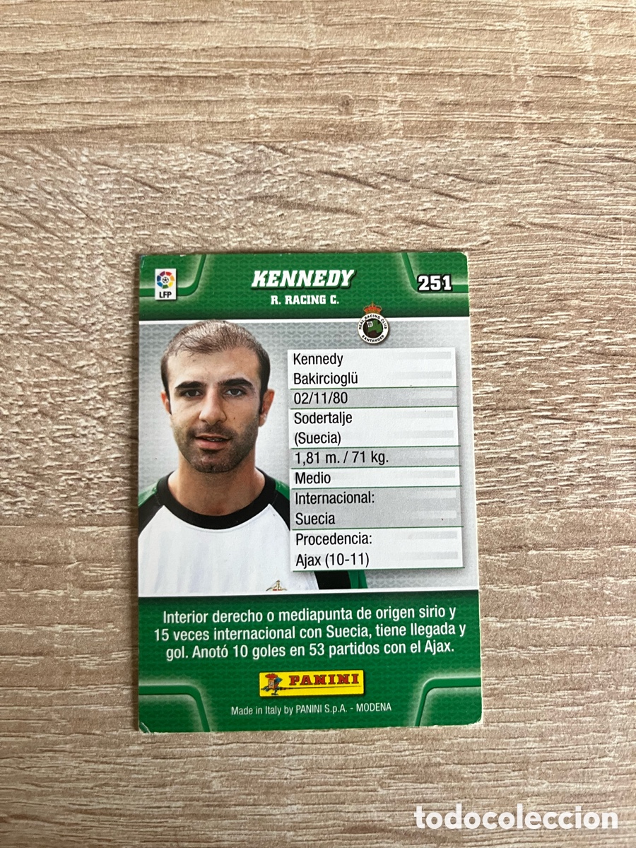 Fu&szlig;ball-Sticker: 251 KENNEDY MEGACRACKS MGK 2010 2011 10 11 RACING DE SANTANDER