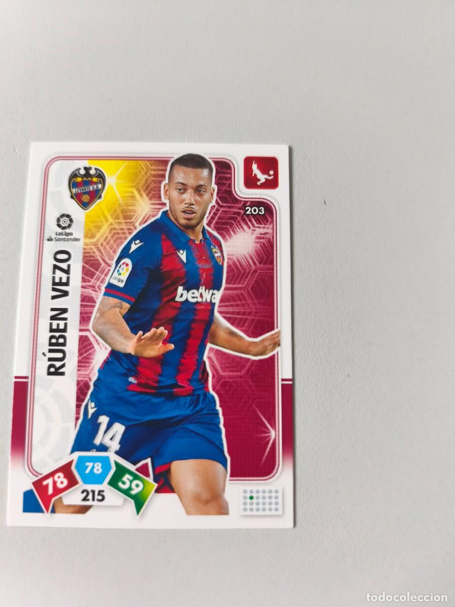Cromos de f&uacute;tbol: ADDRENALYN XL 2019 2020 19 20 LEVANTE RUBEN VEZO 203 CJA1