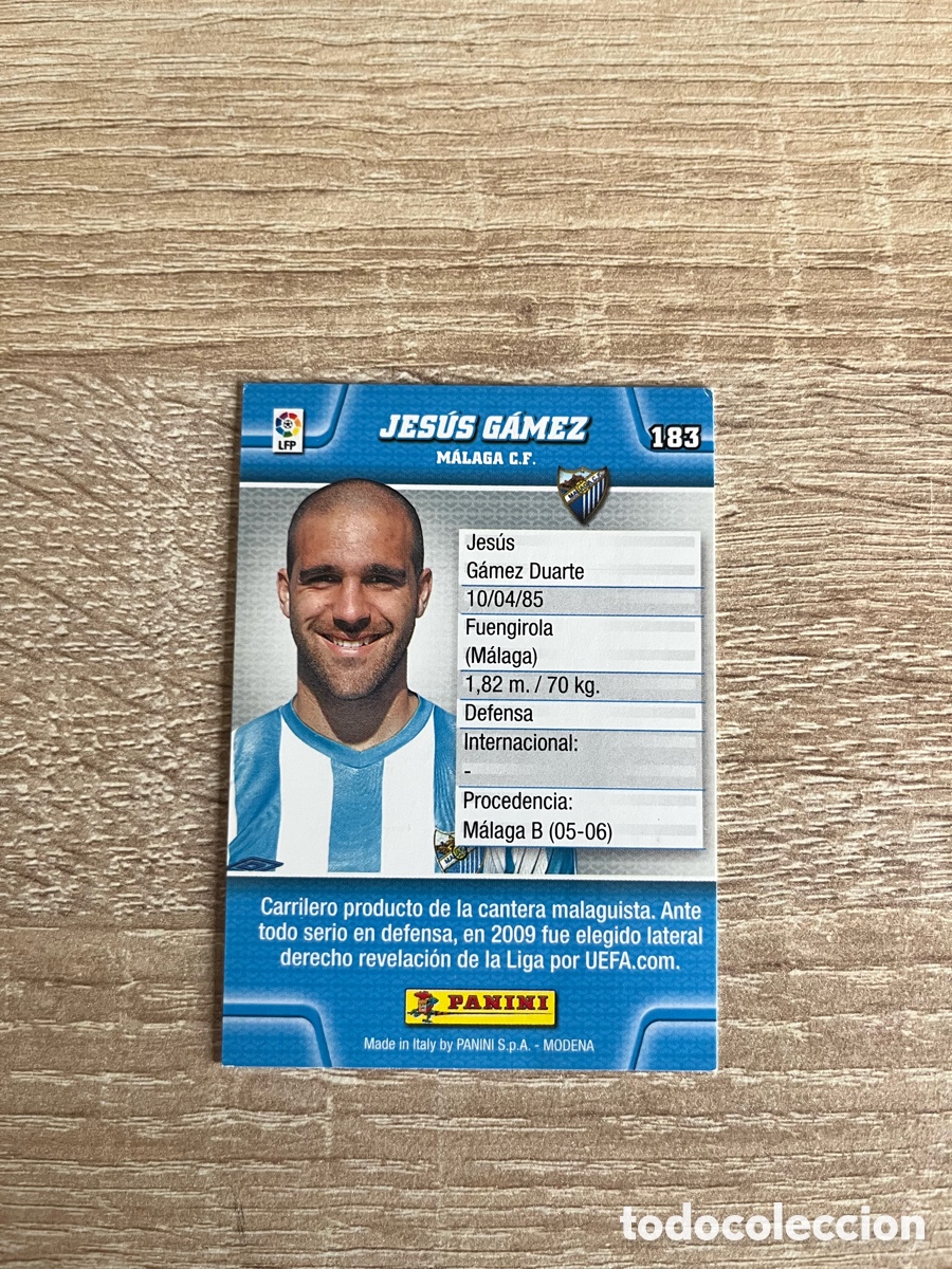 Cromos de f&uacute;tbol: 183 JES&Uacute;S G&Aacute;MEZ MEGACRACKS MGK 2010 2011 10 11 M&Aacute;LAGA