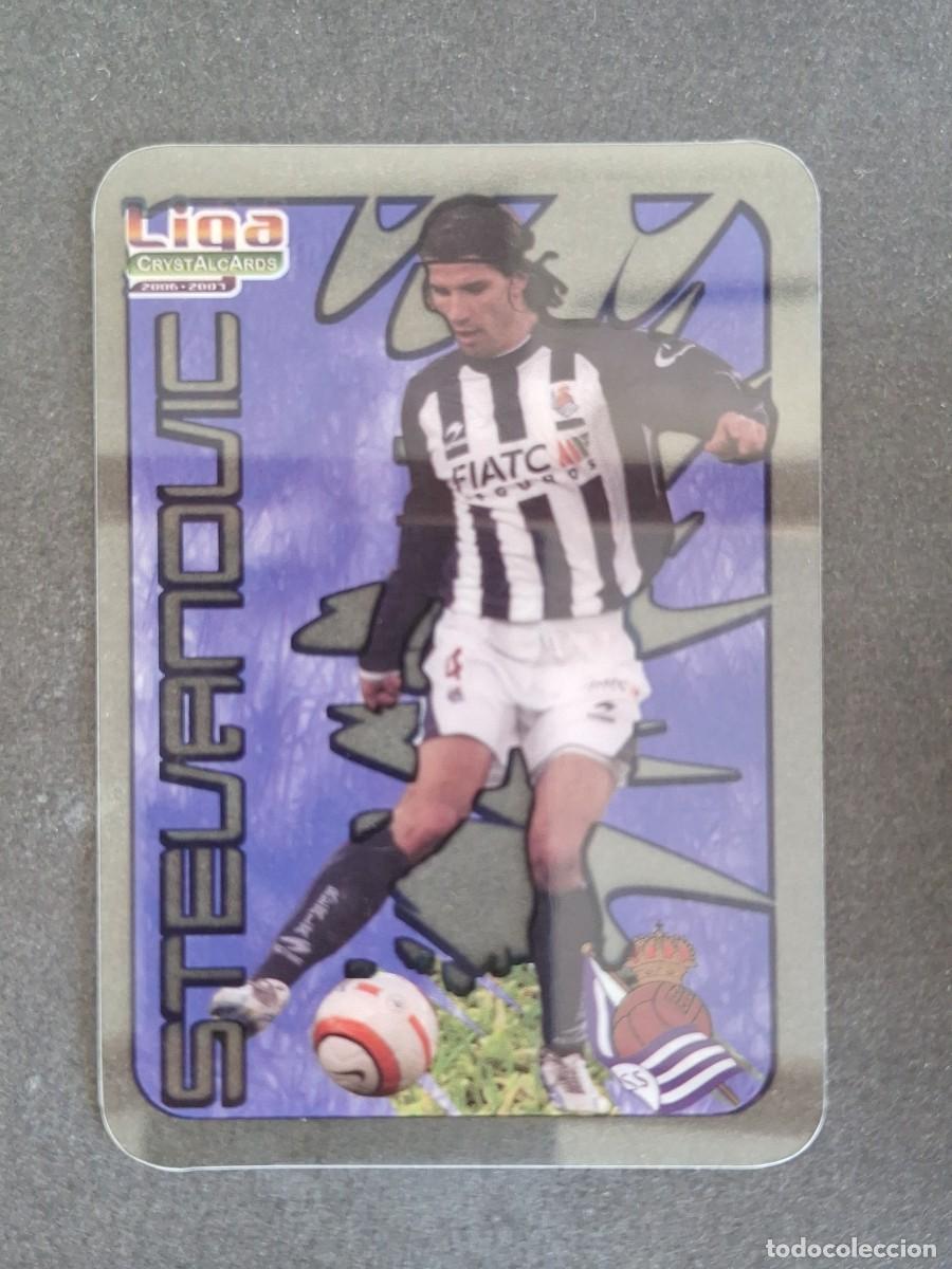Cromos de f&uacute;tbol: L1 STEVEANOVIC REAL SOCIEDAD 284 MUNDICROMO CRYSTALCARDS LIGA 2006 2007 06 07