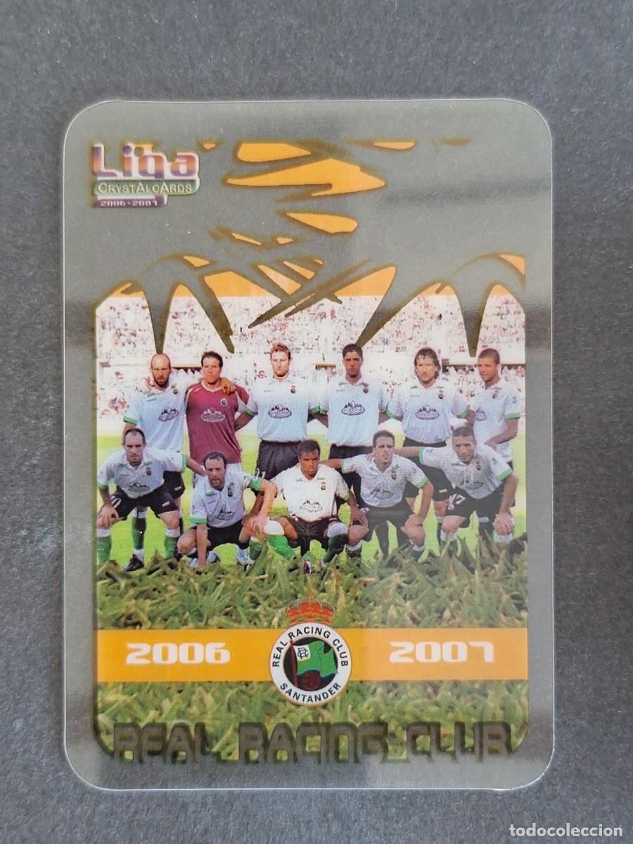 Cromos de f&uacute;tbol: L1 EQUIPO ALINEACION RACING DE SANTANDER 290 MUNDICROMO CRYSTALCARDS LIGA 2006 2007 06 07