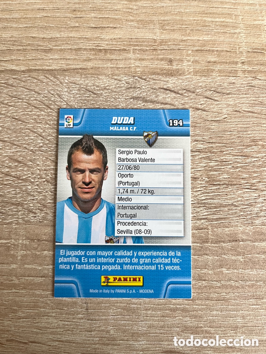 Figurine di Calcio: 194 DUDA MEGACRACKS MGK 2010 2011 10 11 M&Aacute;LAGA