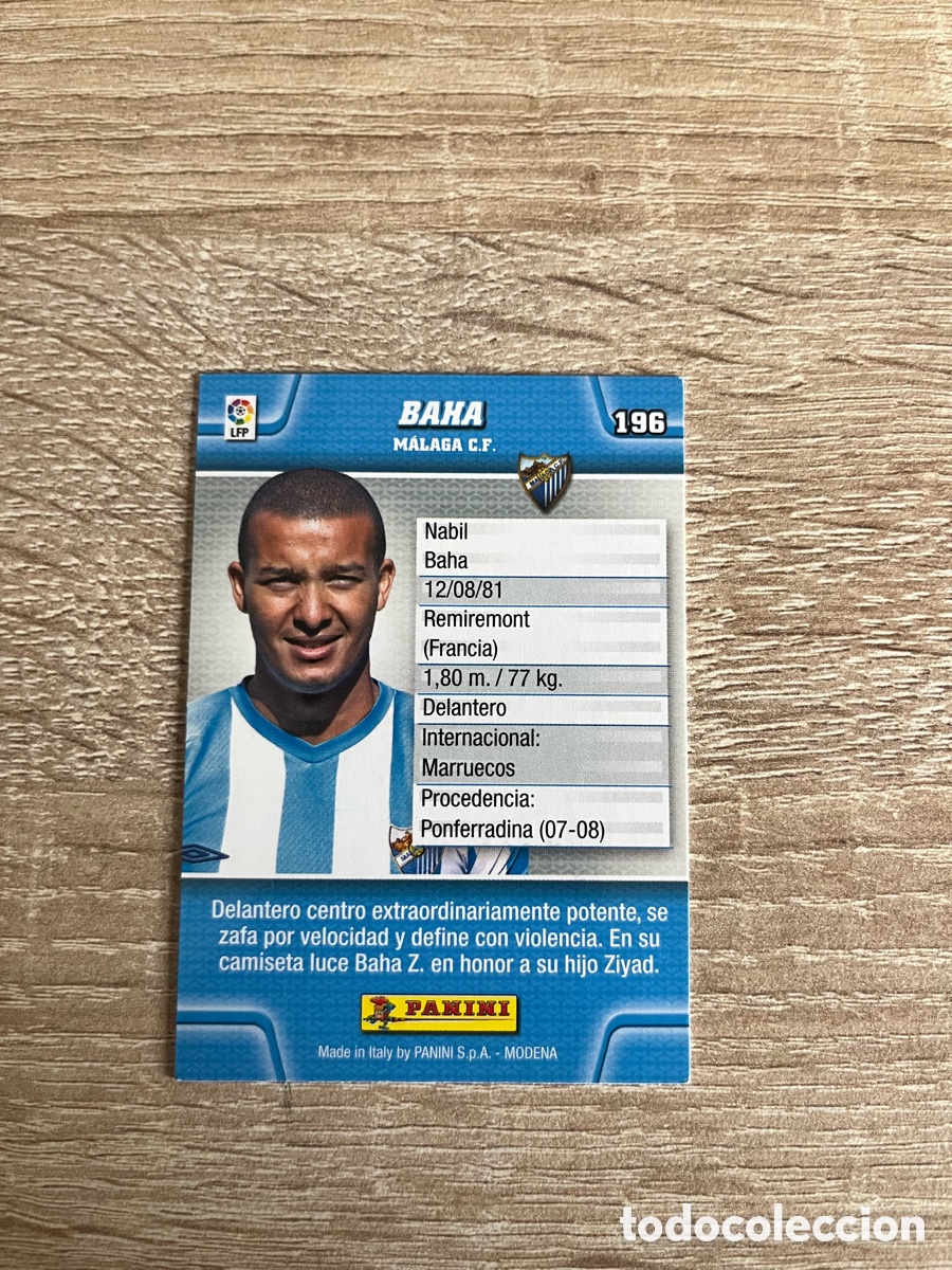 Cromos de Futebol: 196 BAHA MEGACRACKS MGK 2010 2011 10 11 M&Aacute;LAGA