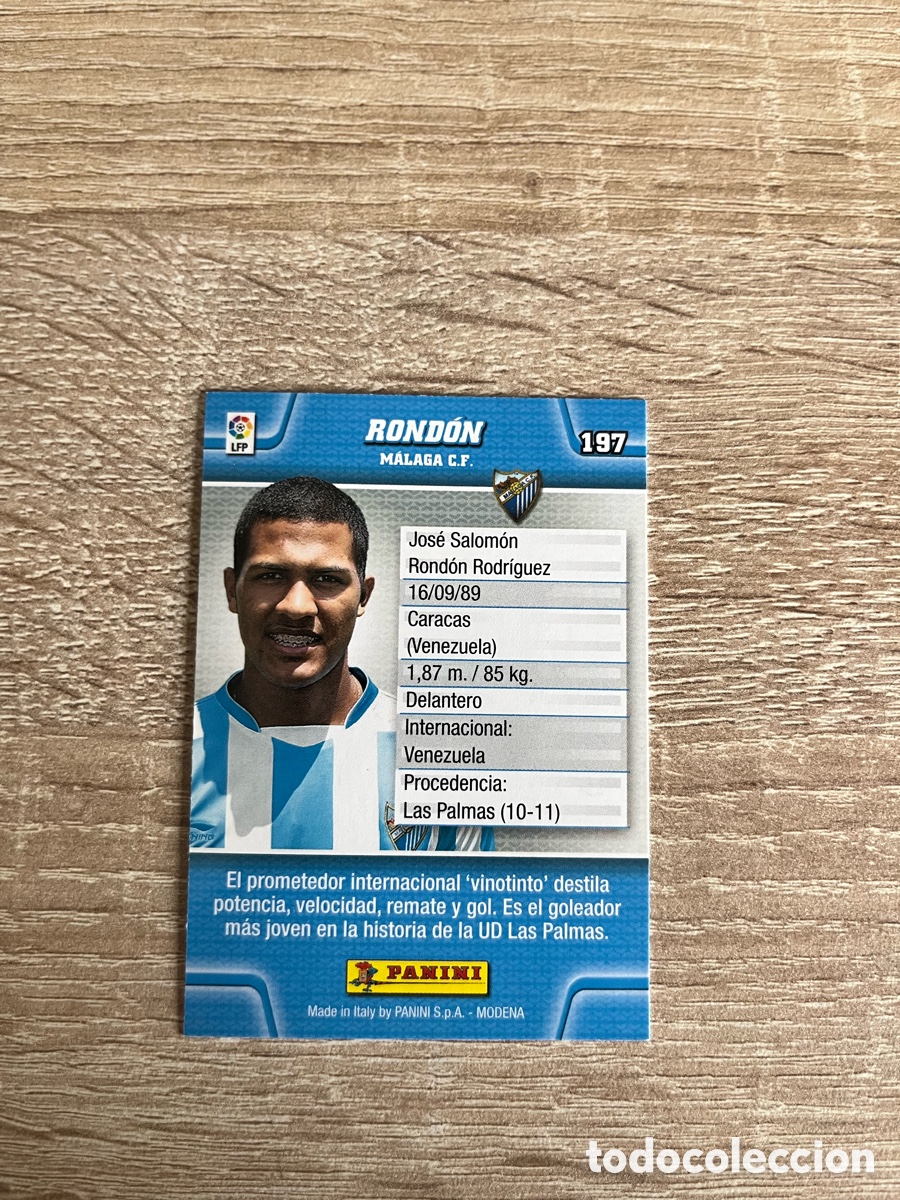 Cromos de Futebol: 197 ROND&Oacute;N MEGACRACKS MGK 2010 2011 10 11 M&Aacute;LAGA