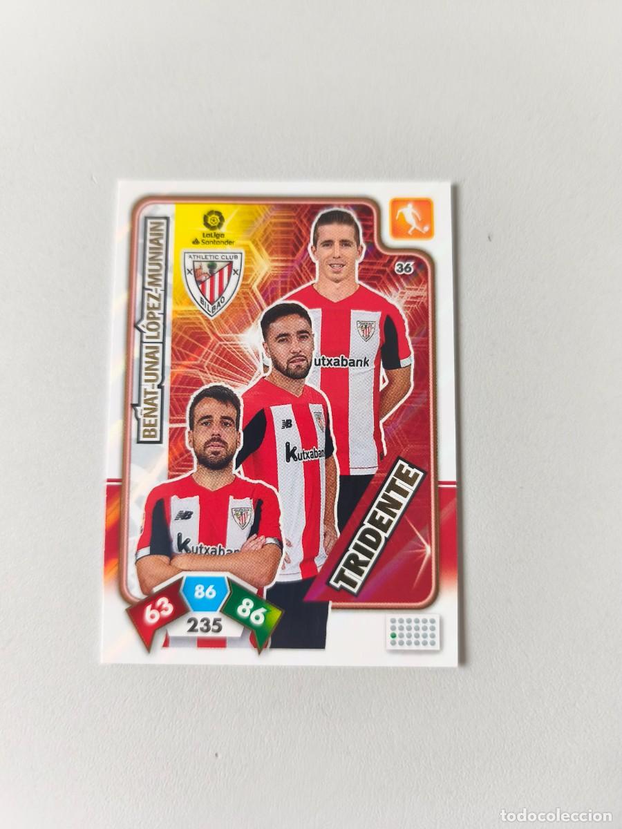 Cromos de Futebol: ADDRENALYN XL 2019 2020 19 20 TRIDENTE ATHLETIC CLUB 36 BE&Ntilde;AT-UNAI L&Oacute;PEZ- MUNIAIN CJA1