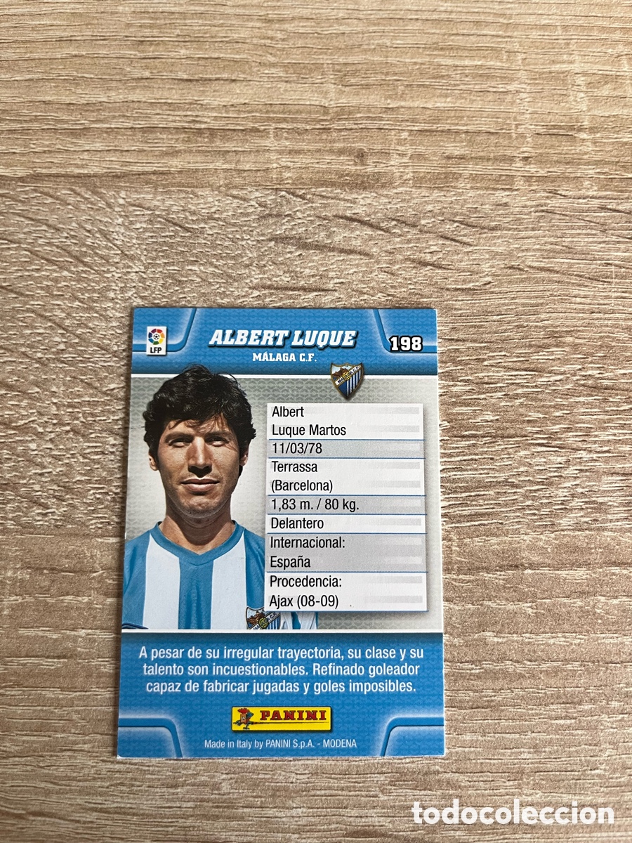 Cromos de Futebol: 198 ALBERT LUQUE MEGACRACKS MGK 2010 2011 10 11 M&Aacute;LAGA