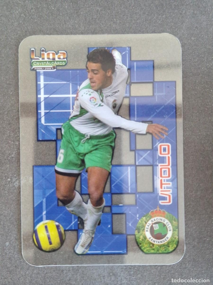 Cromos de f&uacute;tbol: L1 VITOLO RACING DE SANTANDER 299 MUNDICROMO CRYSTALCARDS LIGA 2006 2007 06 07