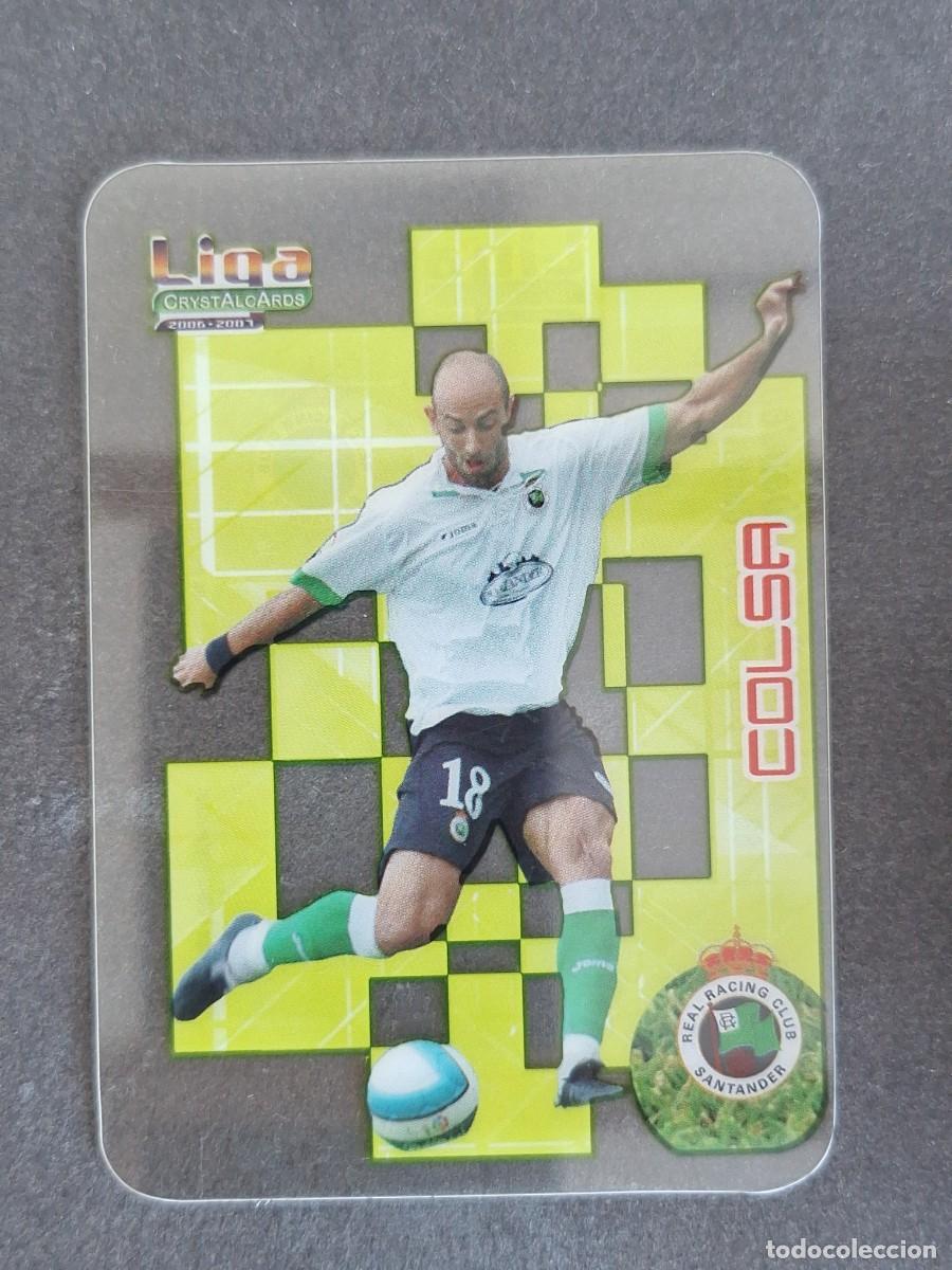 Cromos de f&uacute;tbol: L1 COLSA RACING DE SANTANDER 300 MUNDICROMO CRYSTALCARDS LIGA 2006 2007 06 07