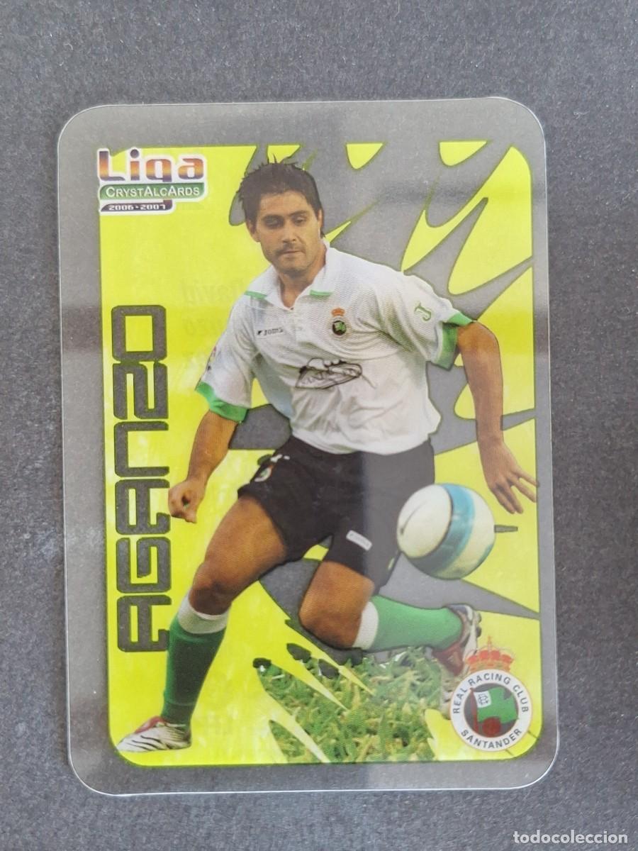 Cromos de f&uacute;tbol: L1 AGANZO RACING DE SANTANDER 302 MUNDICROMO CRYSTALCARDS LIGA 2006 2007 06 07
