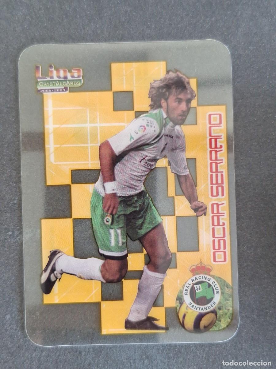 Cromos de f&uacute;tbol: L1 OSCAR SERRANO RACING DE SANTANDER 303 MUNDICROMO CRYSTALCARDS LIGA 2006 2007 06 07