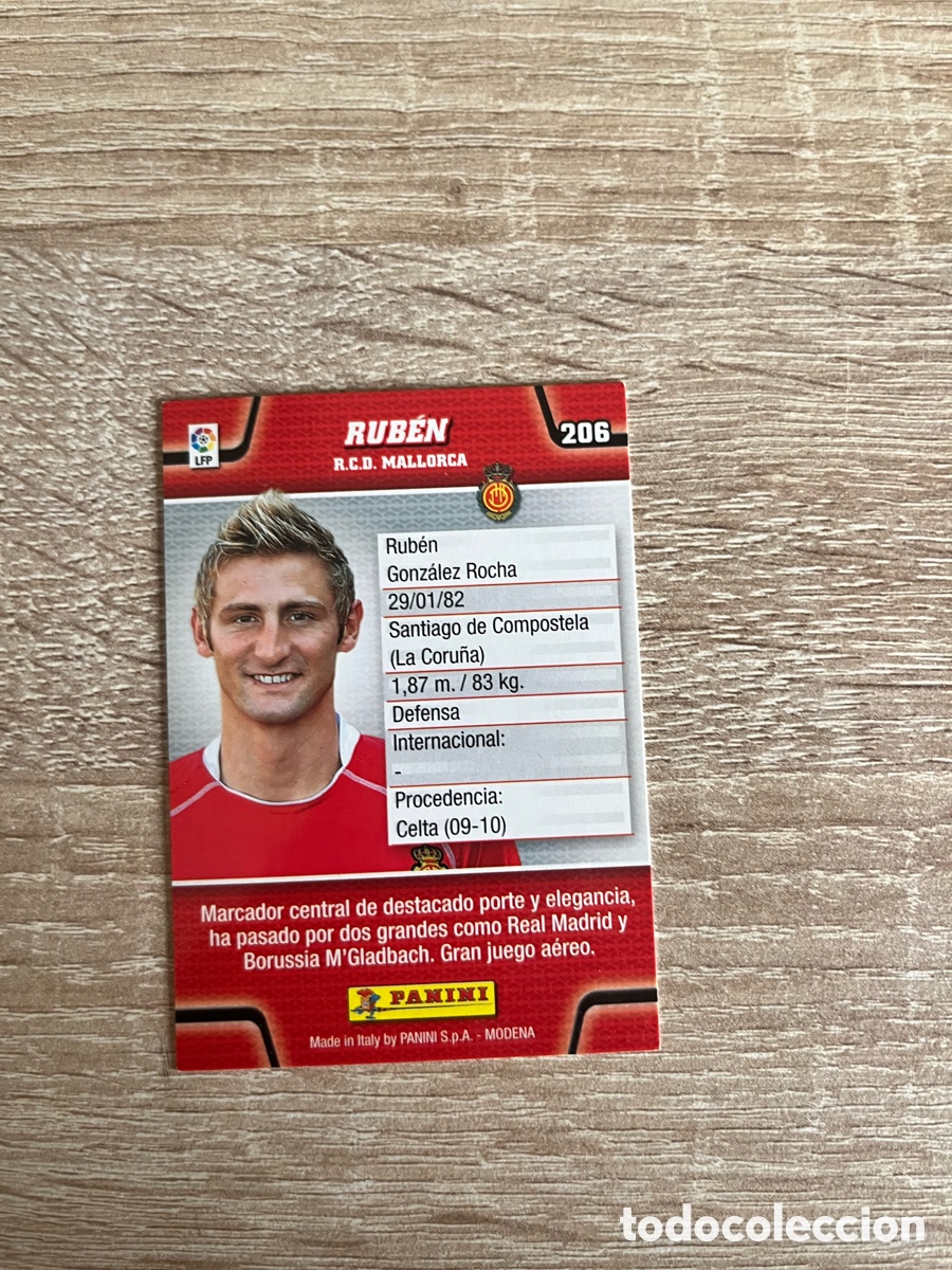Cromos de f&uacute;tbol: 206 RUB&Eacute;N MEGACRACKS MGK 2010 2011 10 11 MALLORCA