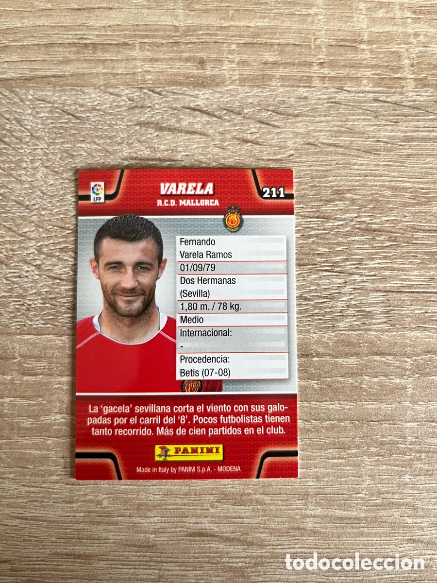 Cromos de f&uacute;tbol: 211 VARELA MEGACRACKS MGK 2010 2011 10 11 MALLORCA