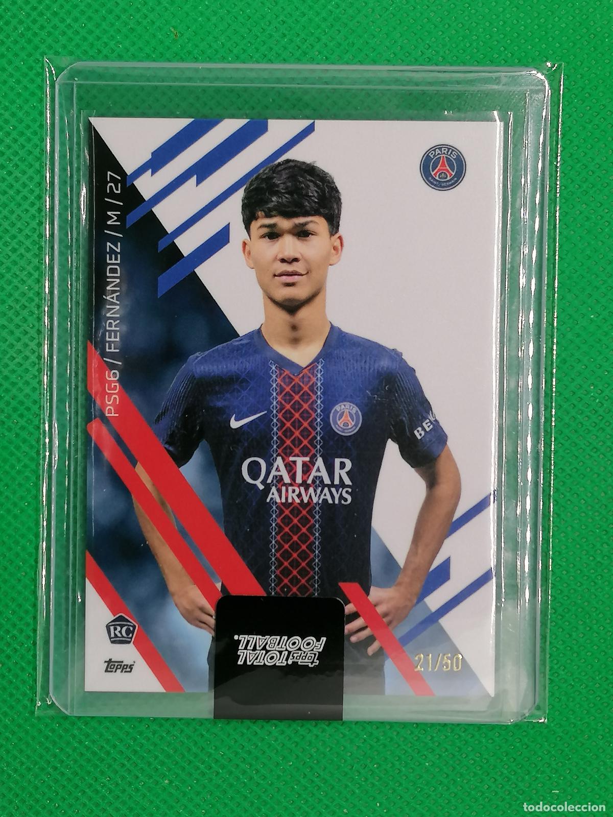 Cromos de f&uacute;tbol: DRO FERNANDEZ PARIS PSG ROOKIE CARD /50 ⚽ TTF TOPPS TOTAL FOOTBALL 25 26 2025 2026 ⚽