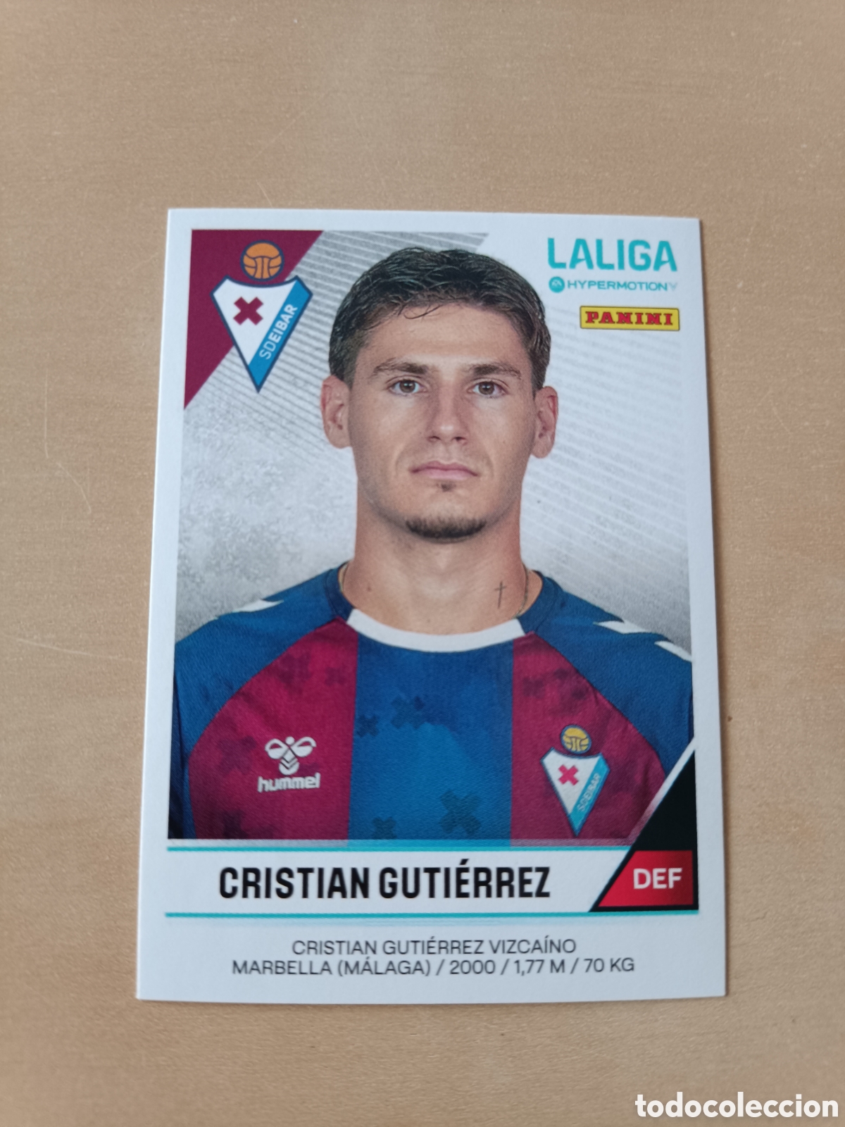Cromos de f&uacute;tbol: CROMO CRISTIAN GUTI&Eacute;RREZ EIBAR LIGA HYPERMOTION 2024 2025 24 25 162