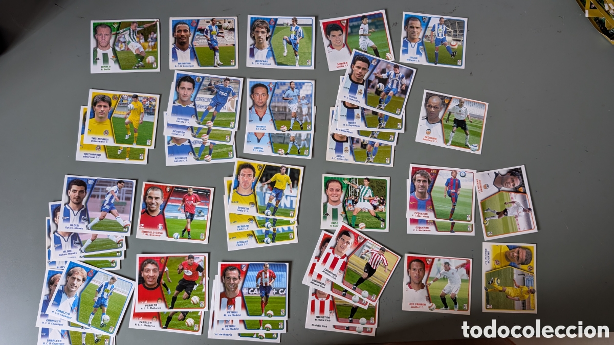 Cromos de f&uacute;tbol: LOTE 44 FICHAJES REPETIDOS LIGA ESTE 2005/06 05 06 INCLUYE DIF&Iacute;CILES NUNCA PEGADOS