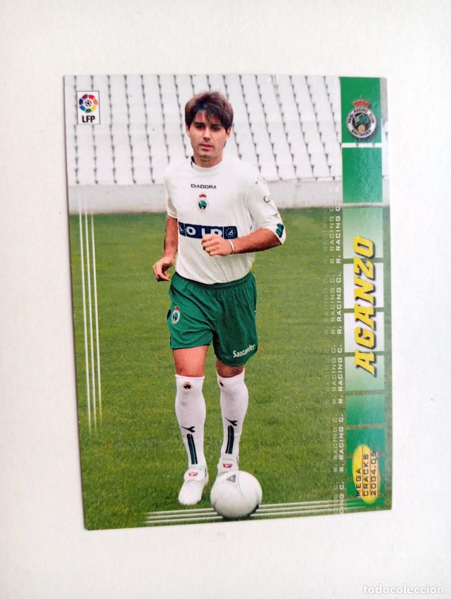 Cromos de f&uacute;tbol: CROMO FUTBOL RACING DE SANTANDER MUNDI CROMO 2004-2005: DAVID AGANZO