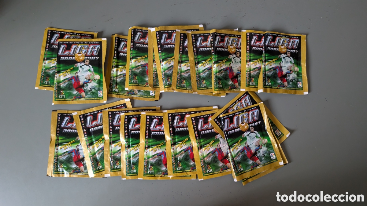 Cromos de f&uacute;tbol: LOTE 20 SOBRES SIN ABRIR NUNCA ABIERTOS LIGA ESTE 2006/07 06 07 BUEN ESTADO