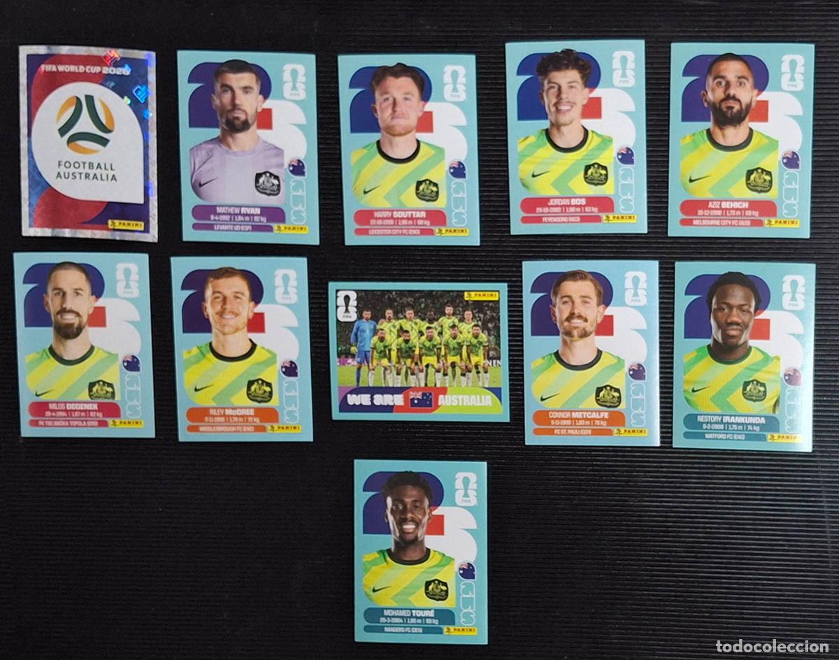 Cromos de f&uacute;tbol: Australia AUS 11 cromos, Mundial de F&uacute;tbol 2026