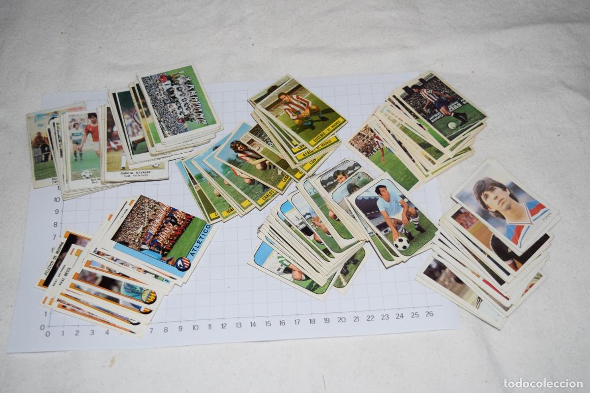 Cromos de f&uacute;tbol: Lote 161 CROMOS - A&ntilde;os 70 y 80 - Ediciones ESTE, FHER, PANINI y CANO - &iexcl;Mira fotos y detalles!