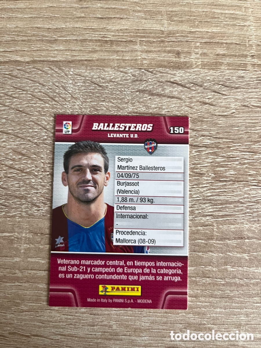 Cromos de f&uacute;tbol: 150 BALLESTEROS MEGACRACKS MGK 2010 2011 10 11 LEVANTE