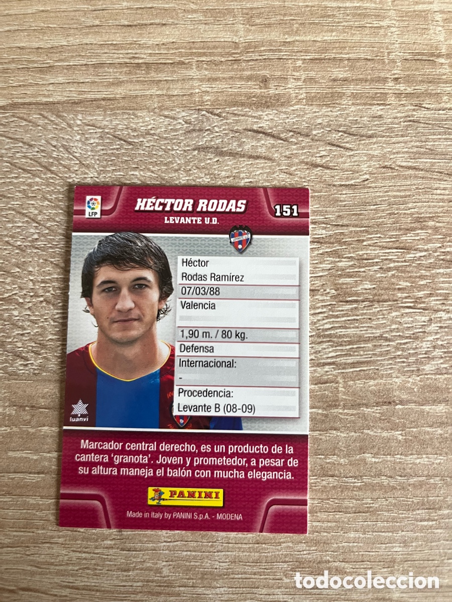 Cromos de f&uacute;tbol: 151 H&Eacute;CTOR RODAS MEGACRACKS MGK 2010 2011 10 11 LEVANTE