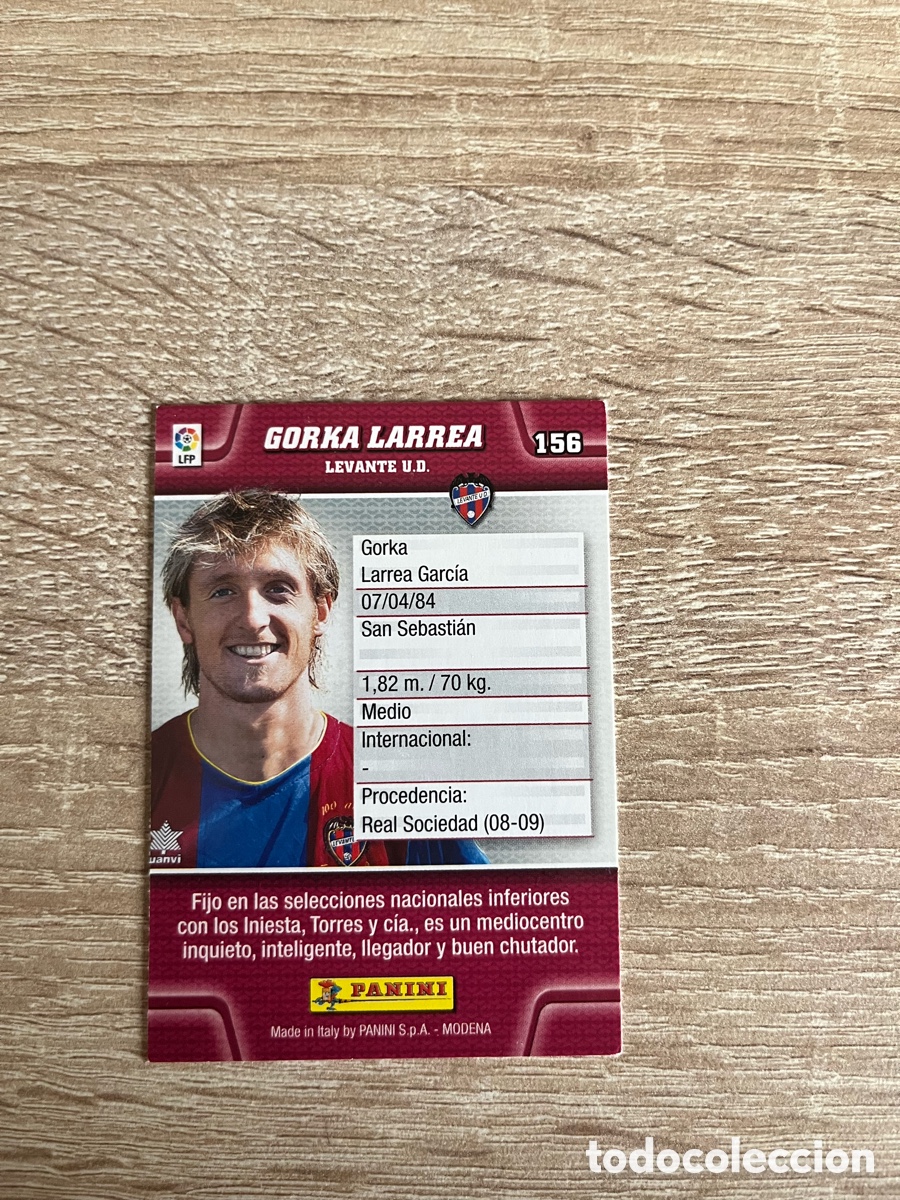Cromos de Futebol: 156 GORKA LARREA MEGACRACKS MGK 2010 2011 10 11 LEVANTE