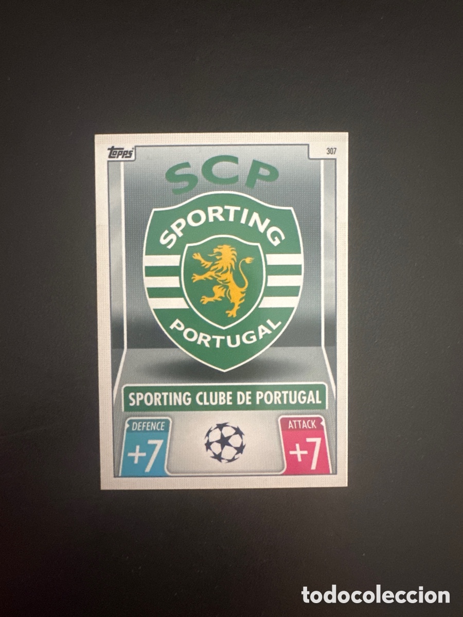 Fu&szlig;ball-Sticker: ESCUDO SPORTING DE PORTUGAL NUMERO 307 MATCH ATTAX 2021 2022