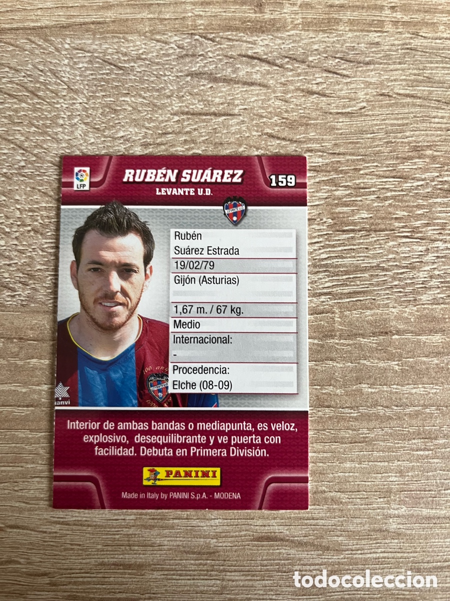 Fu&szlig;ball-Sticker: 159 RUB&Eacute;N SU&Aacute;REZ MEGACRACKS MGK 2010 2011 10 11 LEVANTE