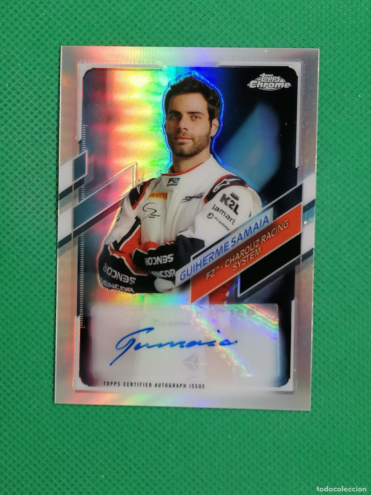 Figurine di Calcio: GUIHERME SAMAIA CHAROUZ F2 AUTO AUTOGRAFO FIRMA ⚽ TOPPS CHROME FORMULA 1 22 2022 ⚽