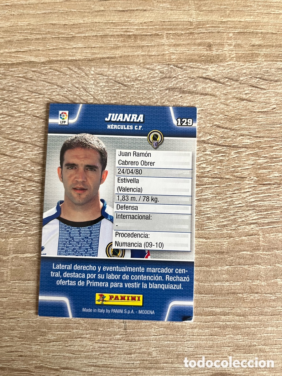 Cromos de f&uacute;tbol: 129 JUANRA MEGACRACKS MGK 2010 2011 10 11 H&Eacute;RCULES