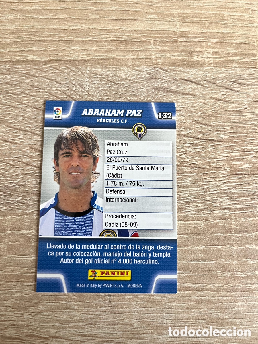 Cromos de f&uacute;tbol: 132 ABRAHAM PAZ MEGACRACKS MGK 2010 2011 10 11 H&Eacute;RCULES