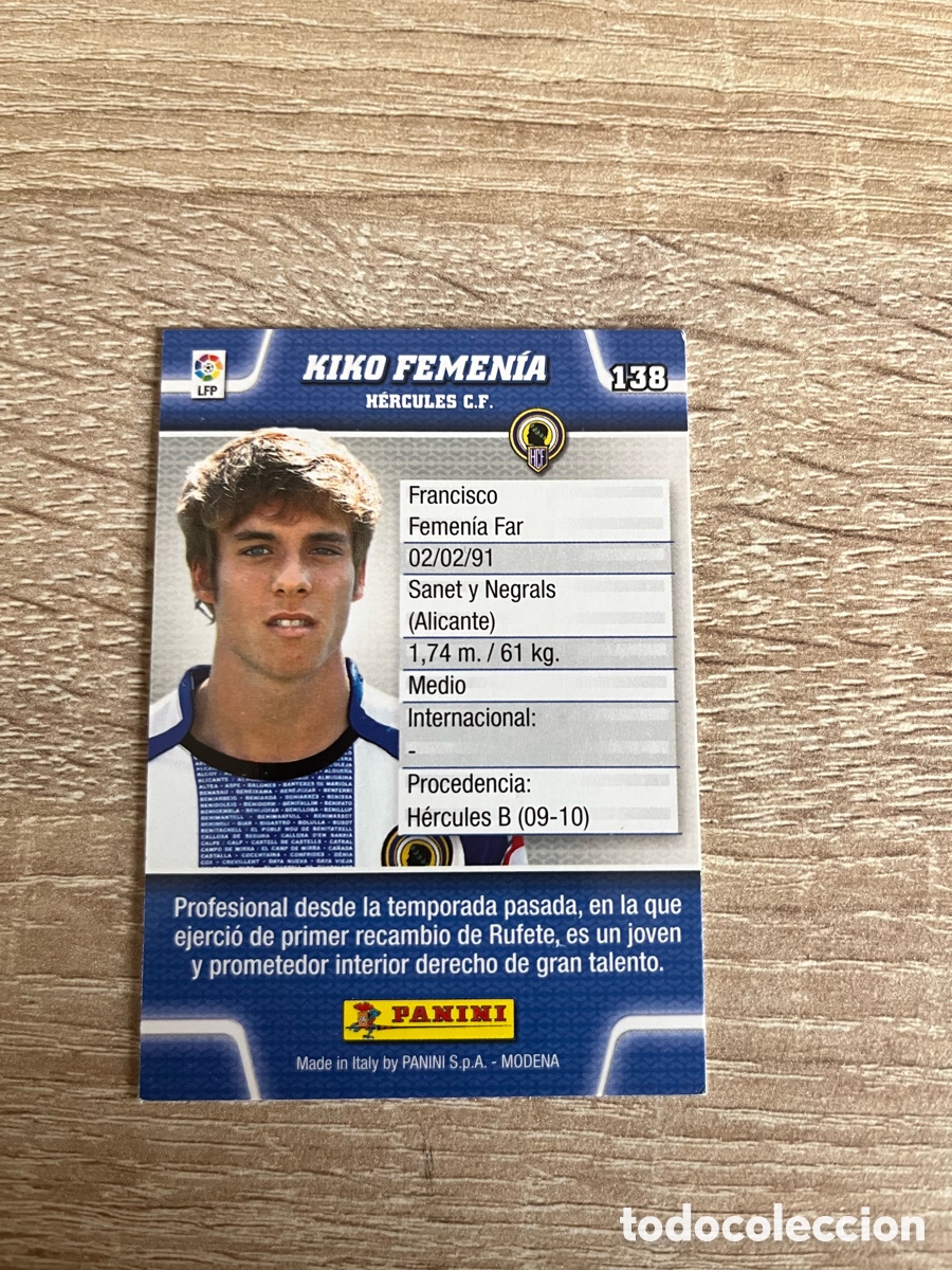 Cromos de f&uacute;tbol: 138 KIKO FEMENIA ROOKIE MEGACRACKS MGK 2010 2011 10 11 H&Eacute;RCULES