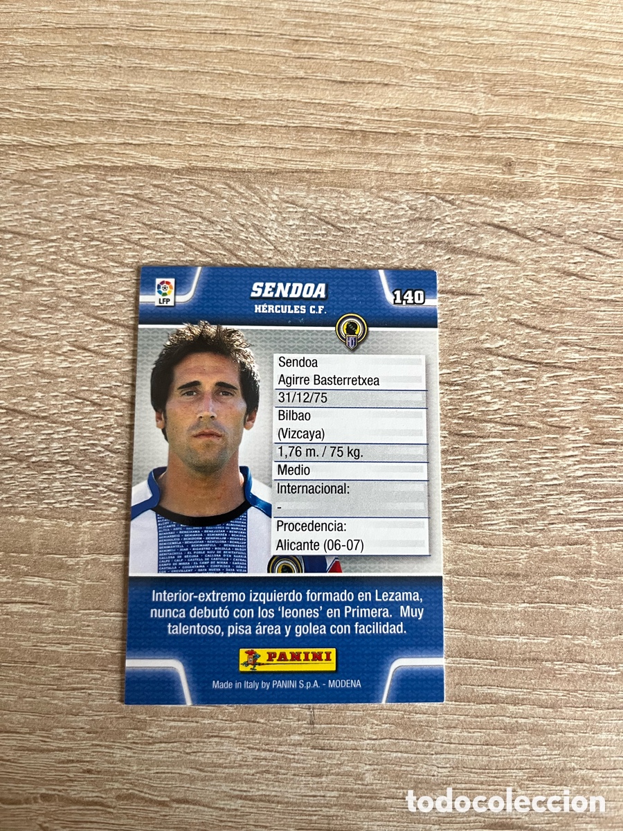 Cromos de f&uacute;tbol: 140 SENDOA MEGACRACKS MGK 2010 2011 10 11 H&Eacute;RCULES