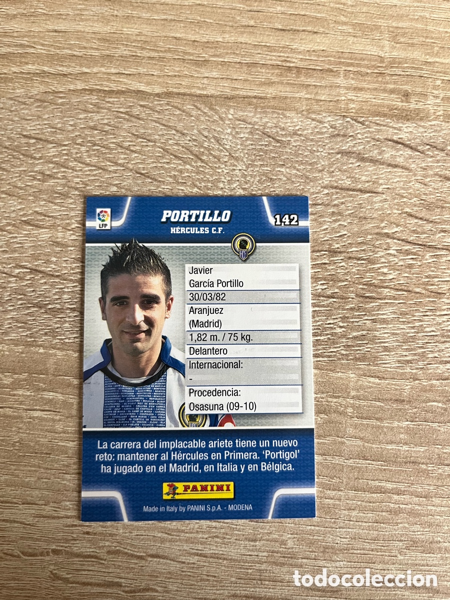 Cromos de f&uacute;tbol: 142 PORTILLO MEGACRACKS MGK 2010 2011 10 11 H&Eacute;RCULES