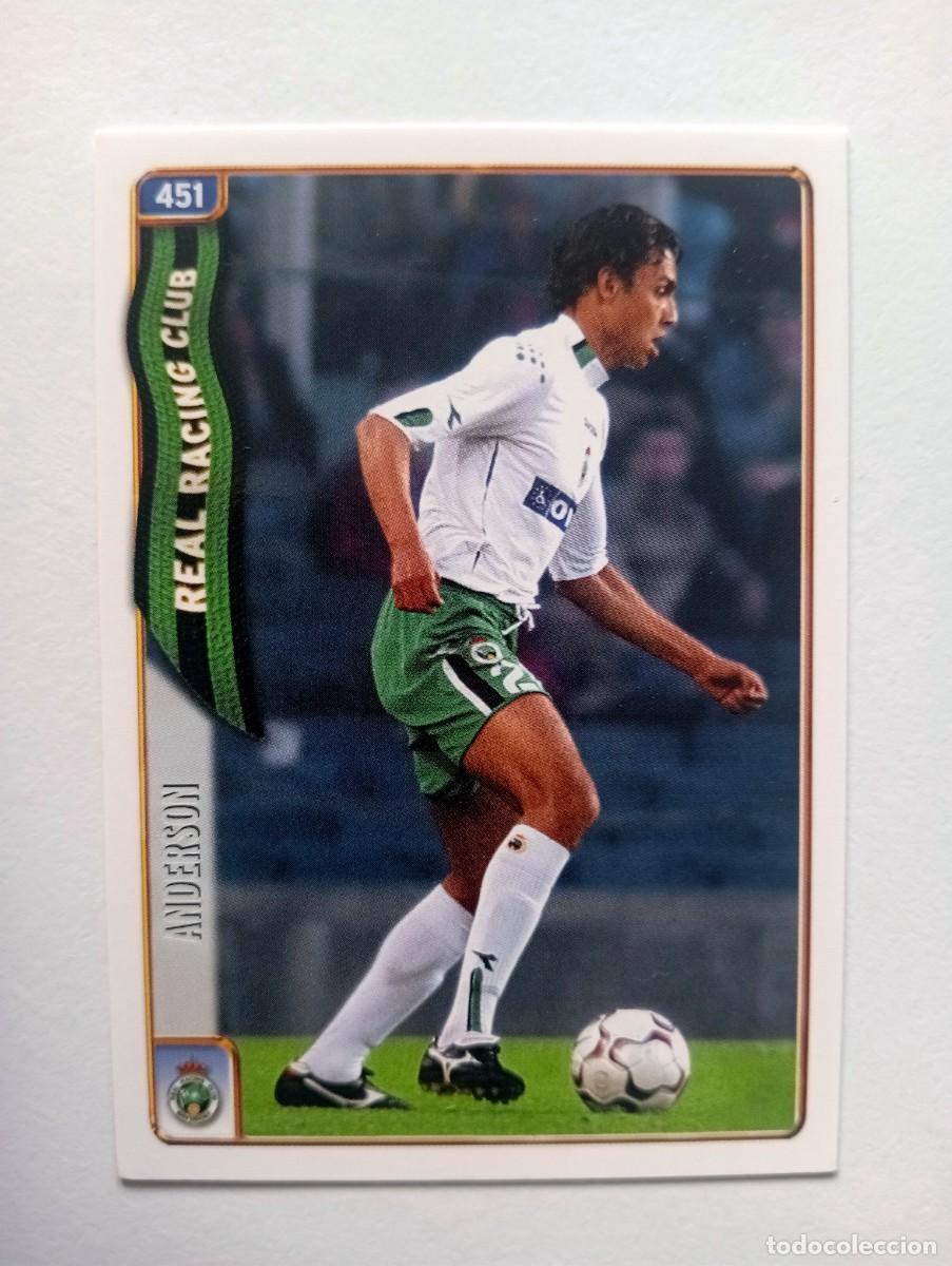Cromos de f&uacute;tbol: CROMO FUTBOL RACING DE SANTANDER MUNDI CROMO 2004-2005: ANDERSON