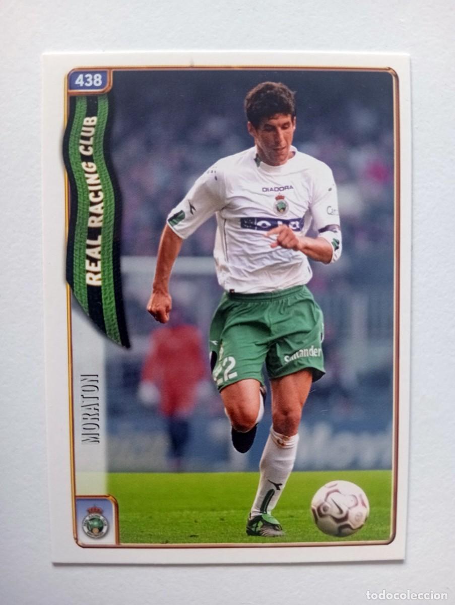 Cromos de f&uacute;tbol: CROMO FUTBOL RACING DE SANTANDER MUNDI CROMO 2004-2005: MORAT&Oacute;N
