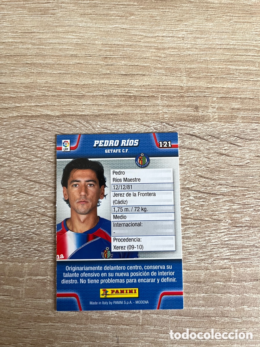 Cromos de f&uacute;tbol: 121 PEDRO RIOS MEGACRACKS MGK 2010 2011 10 11 GETAFE