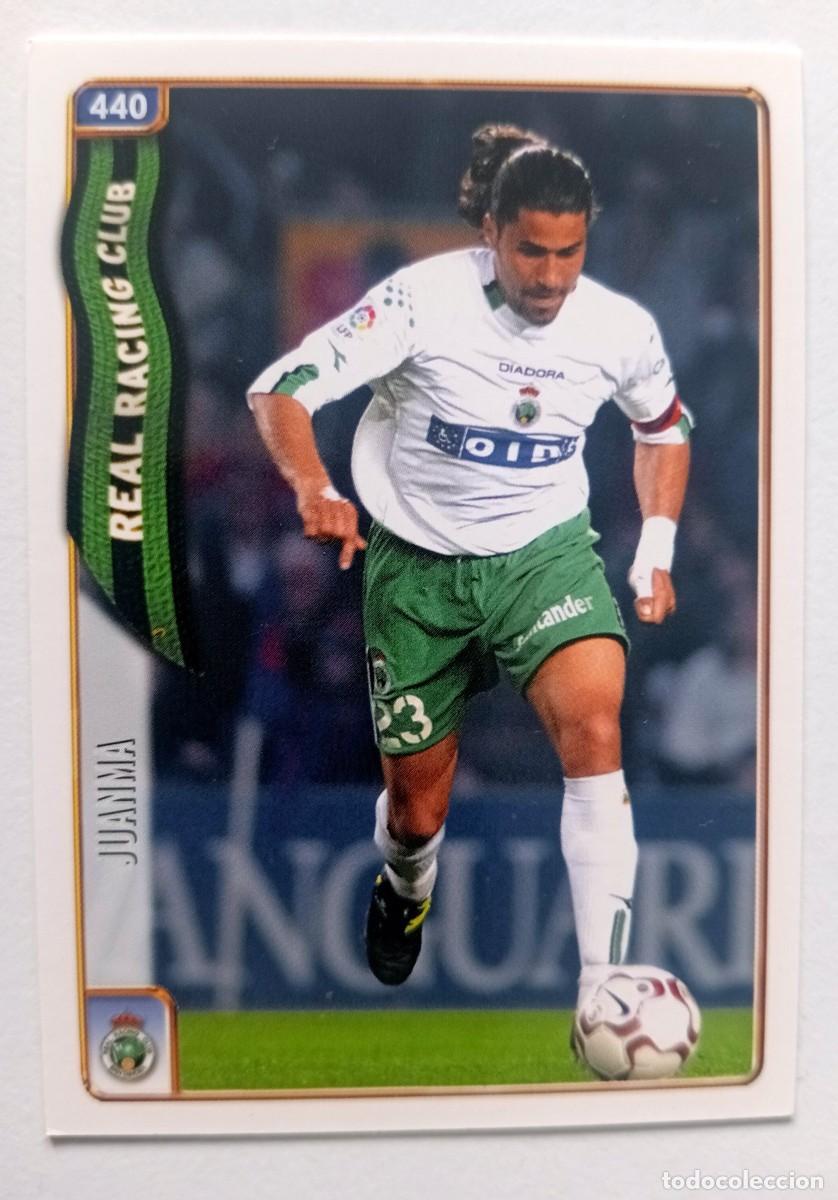 Cromos de f&uacute;tbol: CROMO FUTBOL RACING DE SANTANDER MUNDI CROMO 2004-2005: JUANMA